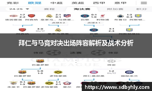 拜仁与马竞对决出场阵容解析及战术分析
